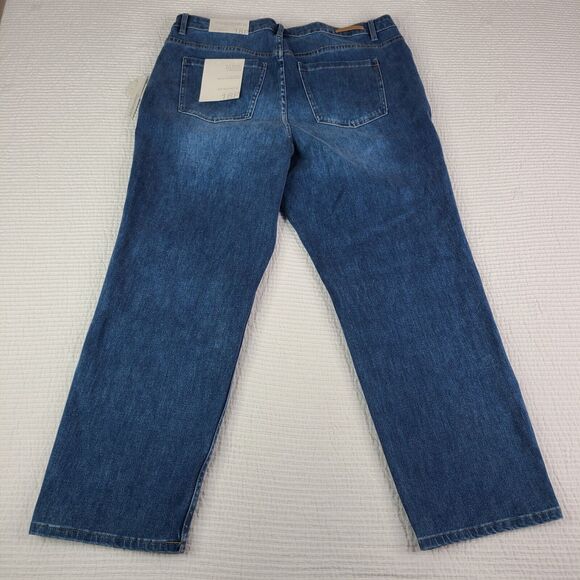 Soft Surroundings SZ 18 Petite Blue Cotton Blend Stretch Jeans NWT 3fy33 - Picture 10 of 14